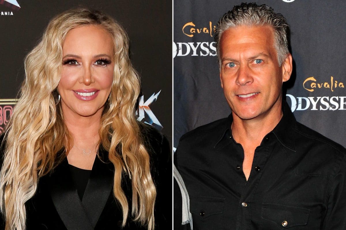 RHOC's Shannon Beador and ex-husband David Beador smile on red carpet