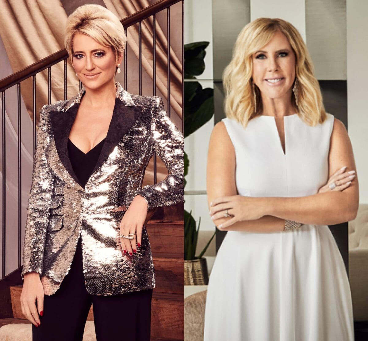 Reality TV stars Dorinda Medley and Vicki Gunvalson