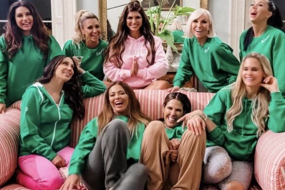 RHONJ cast poses for photo during season 13 cast trip to Ireland