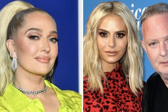 RHOBH star Erika Jayne poses on red carpet at Bravocon while Dorit Kemsley PK Kemsley smile for the cameras on the red carpet at the american woman premiere