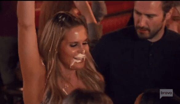 RHONJ cast members at dinner