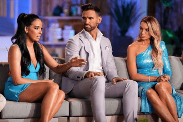 Danielle Olivera, Carl Radke, and Lindsay Hubbard at Summer House reunion