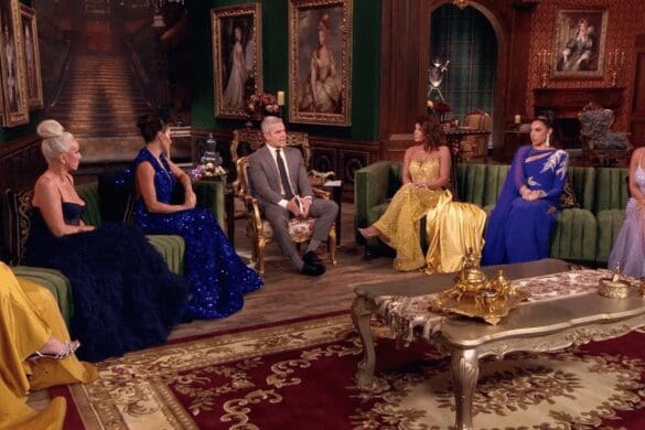 Melissa Gorga, Andy Cohen, Teresa Giudice, and Jennifer Aydin discuss season 13 drama at reunion.