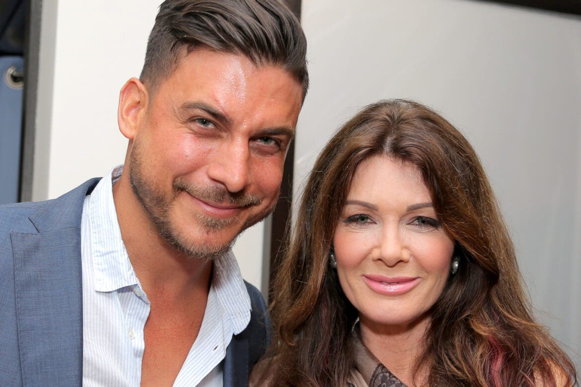 Pump Rules stars Jax Taylor and Lisa Vanderpump pose for photo together