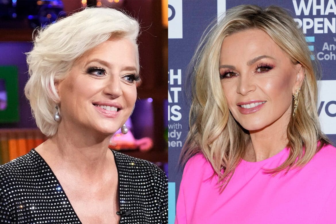 Dorinda Medley and Tamra Judge appear on Bravo's WWHL