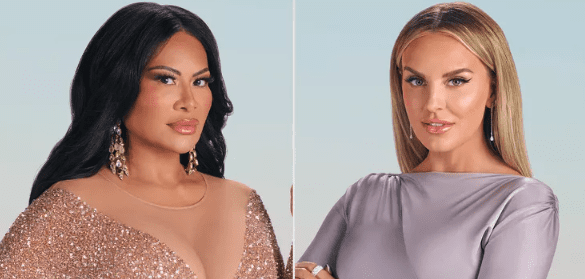 Jen Shah and Whitney Rose pose for RHOSLC season 3 cast photos