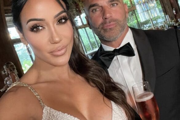 The RHONJ couple pose for a selfie at a Marco family wedding.