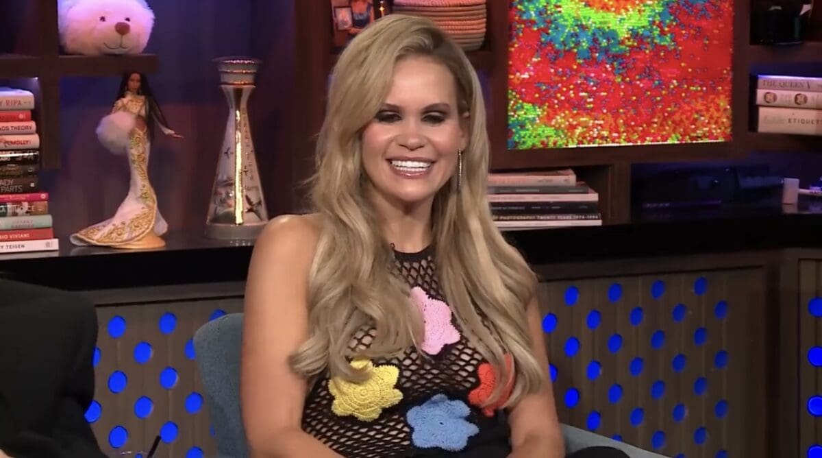 RHONJ's Jackie Goldschneider spills the tea about season 14 and Jenn Fessler while appearing on WWHL