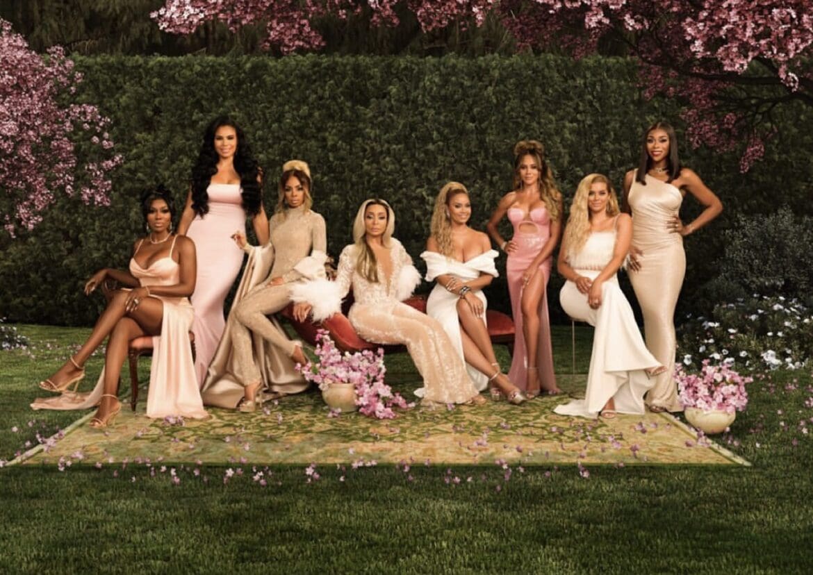 RHOP season 8 stars Ashley Darby, Gizelle Bryant, Karen Huger, Robyn Dixon, Candiace Dillard Bassett, Wendy Osefo, Mia Thornton, and Nneka Ihim