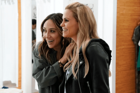 RHONJ stars Melissa Gorga and Jackie Goldschneider have a laugh together