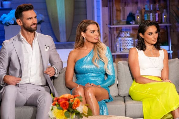 Paige Desorbo, Lindsay Hubbard, and Carl Radke at Summer House reunion