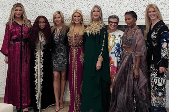 RHUGT Morocco cast: Brandi Glanville, Phaedra Parks, Camille Grammer, Gretchen Rossi, Vicki Gunvalson, Caroline Manzo, and Eva Marcelle