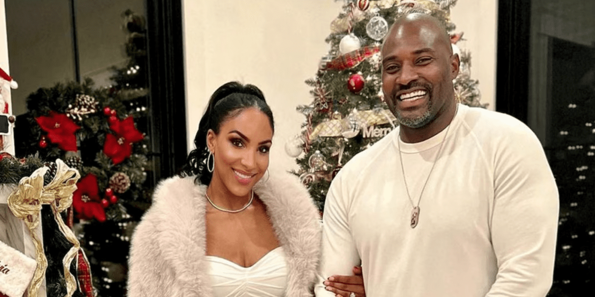 RHOBH: The Husband of Newbie Annemarie Wiley Accused of Rape in 1994 RHOBH newbie Annemarie Wiley and her husband former NFL star Marcellus Wiley pose for Christmas photo in fron of the tree