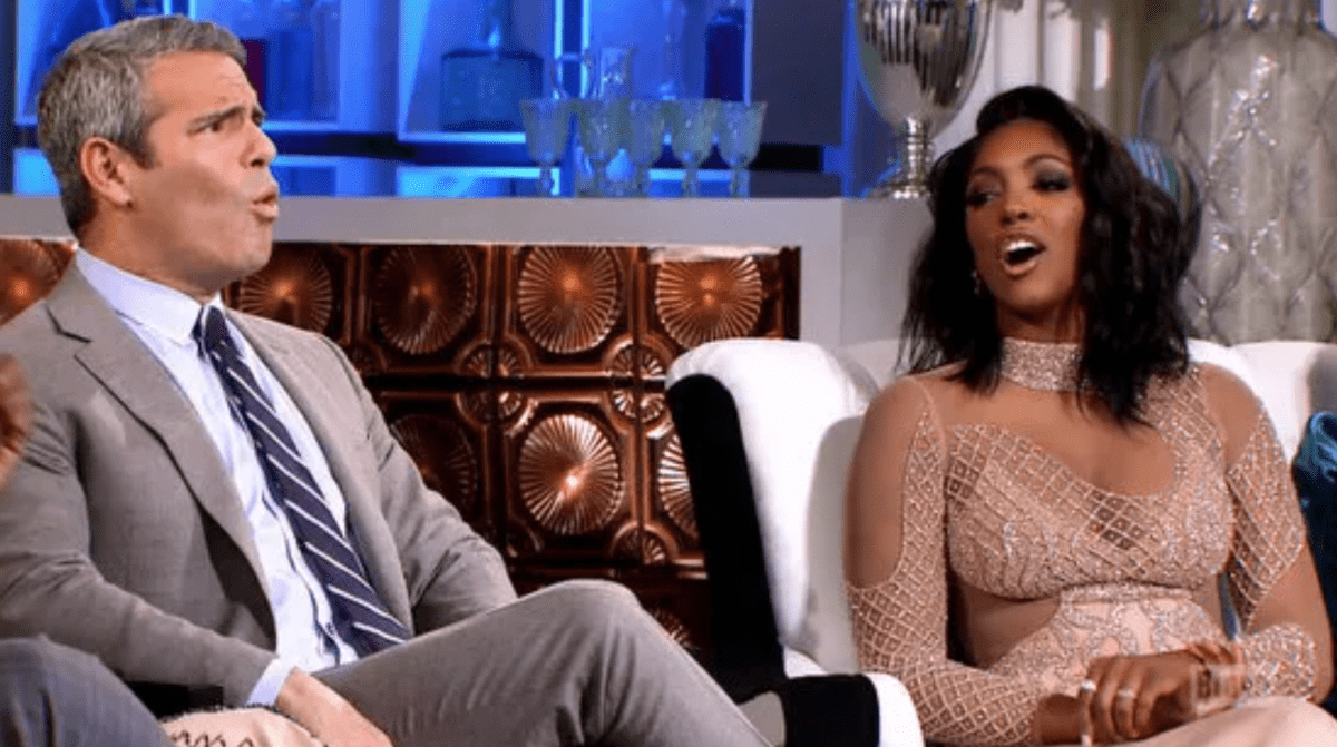 Porsha Williams and Andy Cohen at RHOA reunion