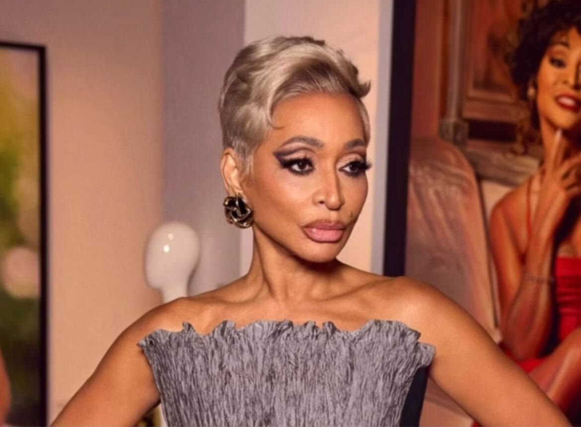 Karen Huger shows off the results of her facelift at the RHOP reunion.