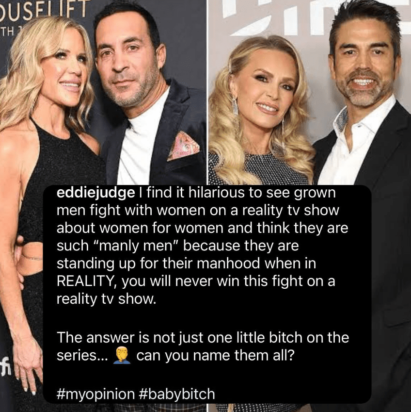 Eddie Judge Reacts to Drama Between Tamra Judge and Ryan Boyajian