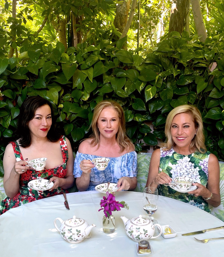 Jennifer Tilly, Kathy Hilton, and Sutton Stracke spill the tea on season 14 of RHOBH.