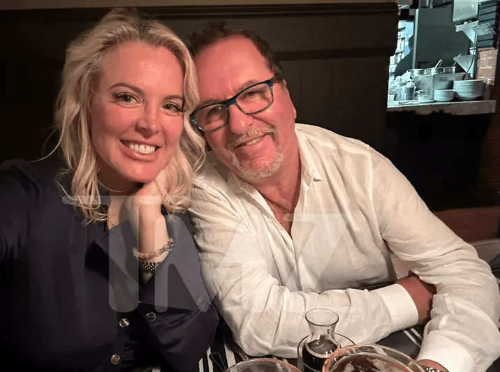 Jim Bellino and Elizabeth Lyn Vargas at dinner in Orange County