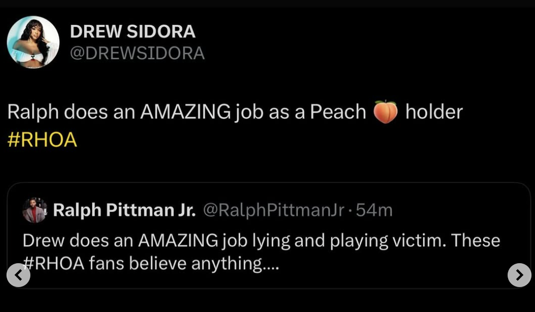 Ralph Pittman Slams Drew Sidora’s Mom, Tells Her to ‘Watch Her Mouth’ in Explosive Rant After RHOA Episode