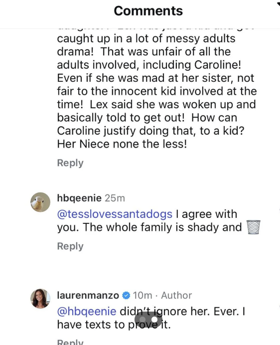 Lauren Manzo Speaks Out on Family Fallout After Dina Manzo’s Daughter Lexi Goes Public; Denies Ignoring Her 9 Lauren Manzo Speaks Out on Family Fallout After Dina Manzo’s Daughter Lexi Goes Public; Denies Ignoring Her