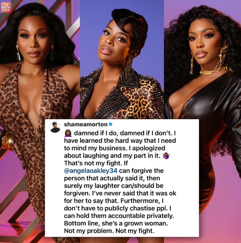 Shamea Morton Doubles Down on Her Involvement in Porsha and Angela Drama: "Not My Fight" 7 Shamea Morton Doubles Down on Her Involvement in Porsha and Angela Drama: "Not My Fight"