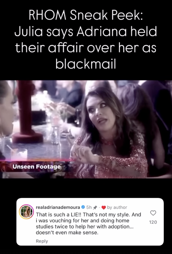 Adriana de Moura Shuts Down Julia Lemigova’s Shocking Blackmail Claim: “That’s Not My Style!”