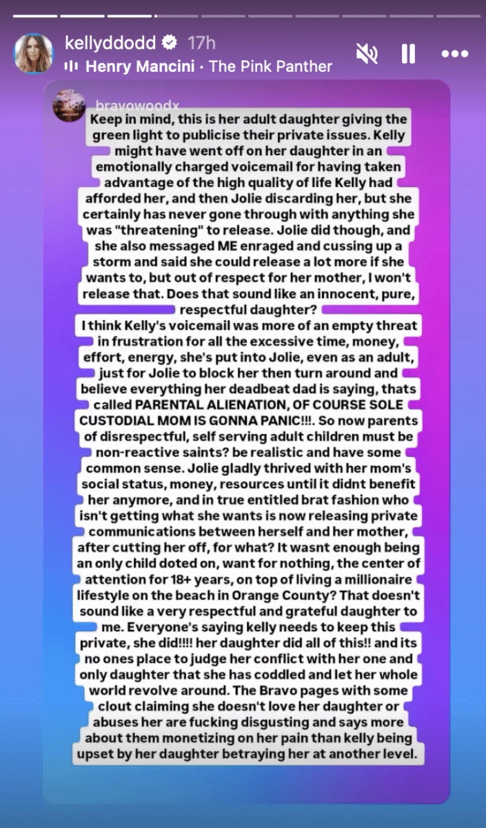 Kelly Dodd Breaks Silence After Explosive Voice Note Leak To Her Daughter Jolie, With Jeff Lewis Backing Her Up