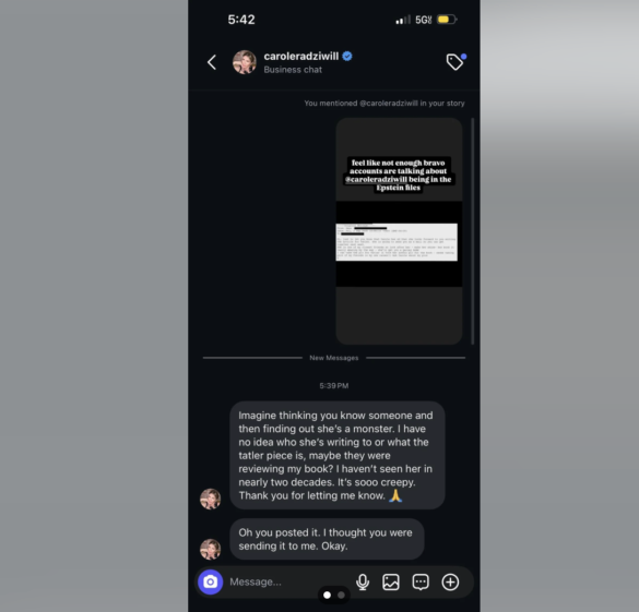 Carole Radziwill Reacts to Ghislaine Maxwell Headlines: “Imagine Thinking You Know Someone and Then Finding Out She’s a Monster”