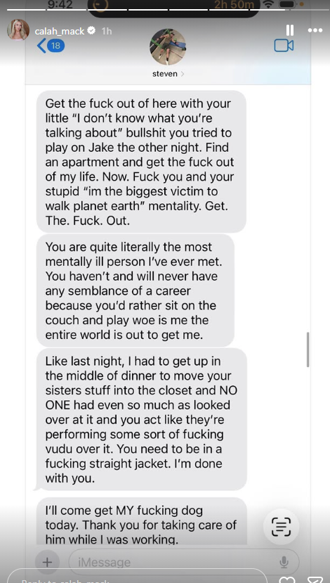 Calah Jackson Speaks Out Amid Steven McBee Jr. and Allie Eklund Drama, Says “This Isn’t New Behavior”