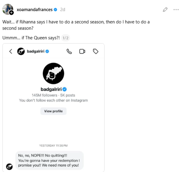 Rihanna Begs Amanda Frances Not To Quit RHOBH Amid Season 16 Cast Rumors: “We Need More Of You”
