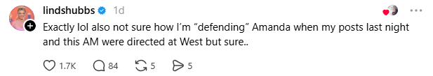Lindsay Hubbard Denies Defending Amanda Batula After Fans Call Her Out Over West Wilson Posts