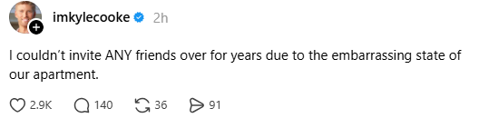 Kyle Cooke Says He Couldn’t Invite Friends Over For Years Because Of The “Embarrassing” State Of His Apartment With Amanda Batula