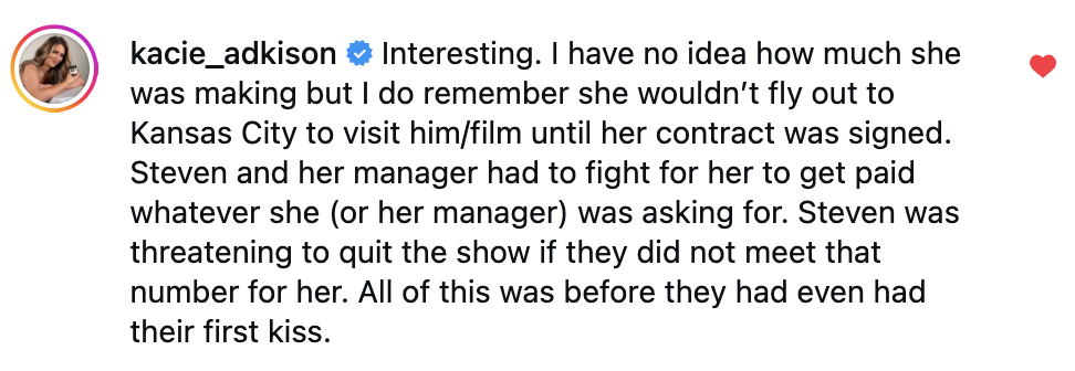 Kacie Adkison Says Steven McBee Jr. Fought For Allie Eklund’s Pay Before They Even Had Their First Kiss