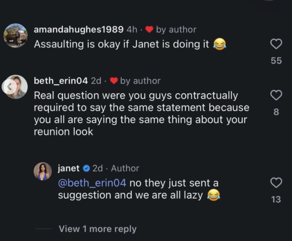 Janet Caperna Laughs Off Assault Claims Against Danny Booko After Admitting Drink Throwing Can Be Assault