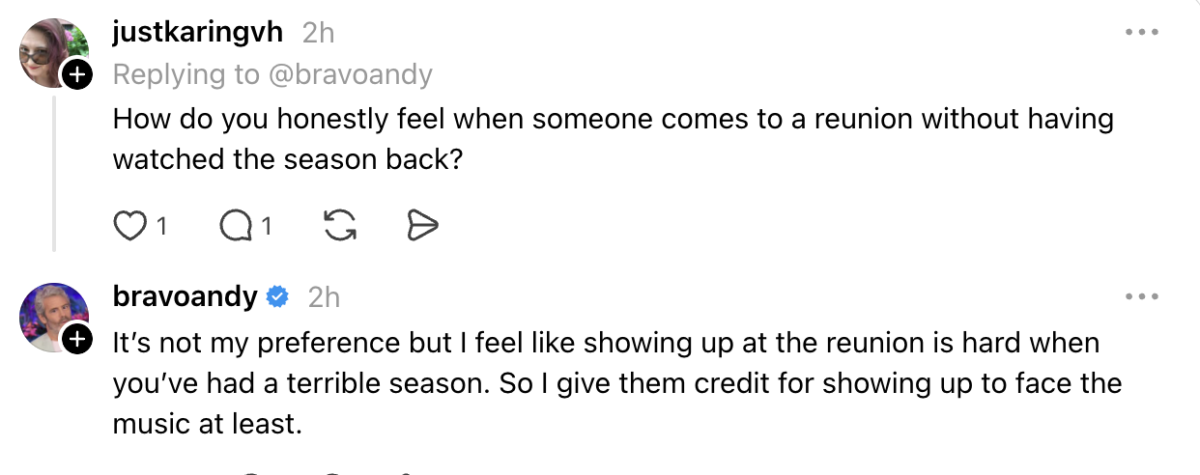 Andy Cohen Reacts To Bravo Stars Not Watching Their Season Before Reunion Amid Amanda Batula Backlash 7 Andy Cohen Reacts To Bravo Stars Not Watching Their Season Before Reunion Amid Amanda Batula Backlash