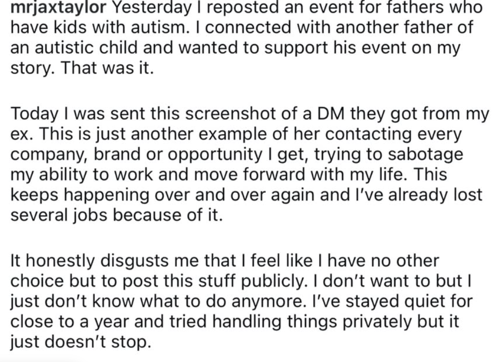 Jax Taylor Accuses Brittany Cartwright Of Trying To “Sabotage” His Work After She Allegedly Contacted Autism Dads Event